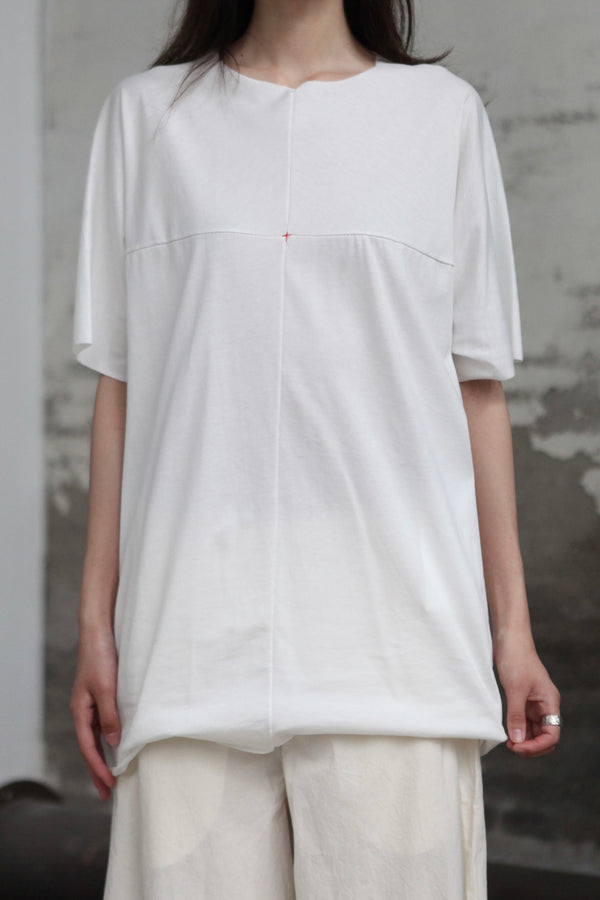 m.a+ 25 Spring/Summer Short-sleeved T-shirt Series Italian Craftsman Handmade MA-T211C JCL10-BAI White